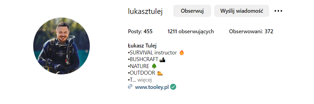 Instagram Łukasz Tulej